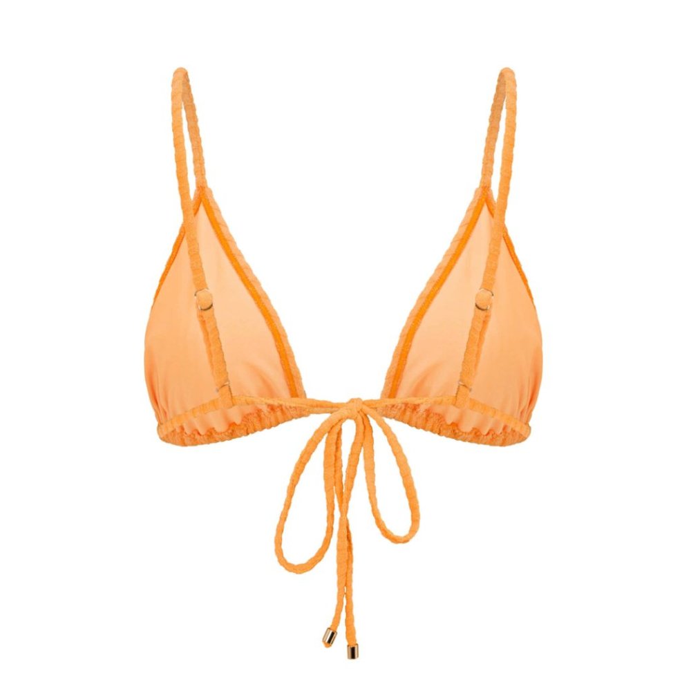 NWT Ribbed Towelling String Bikini Set | Papaya - Picture 3 of 6